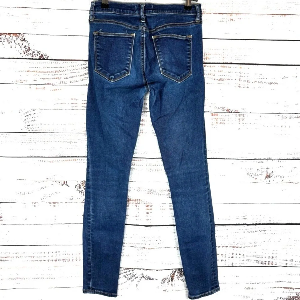 Gap 1969 True‎ Skinny Jeans Womens 26R Dark Wash Denim Slim Fit Classic Style